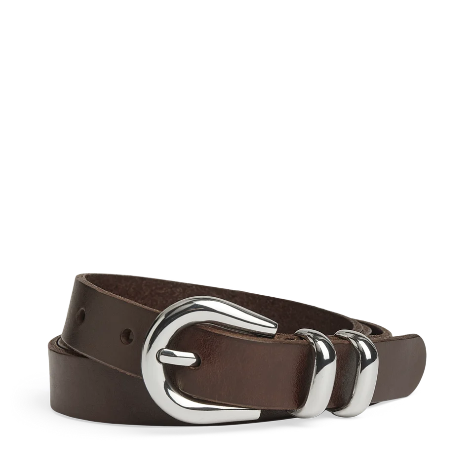 Markberg Ledergürtel Dark Brown