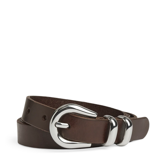 Markberg Ledergürtel Dark Brown