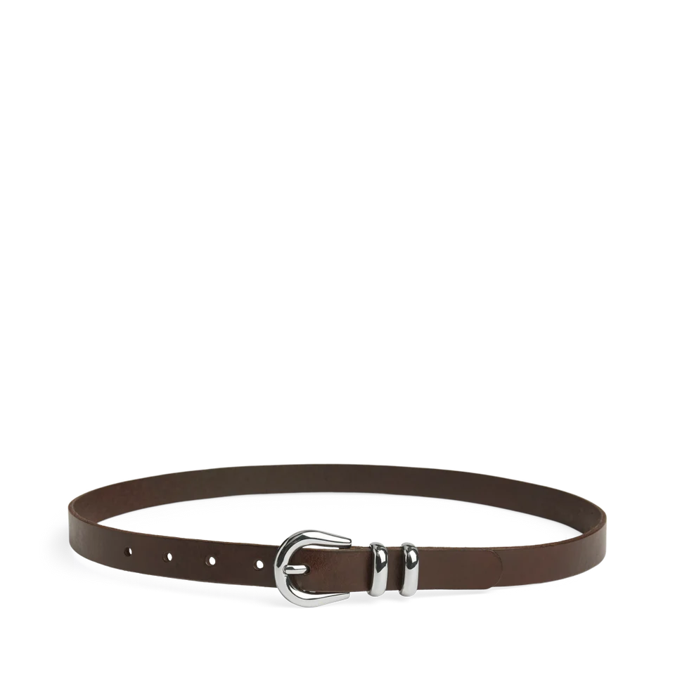 Markberg Ledergürtel Dark Brown