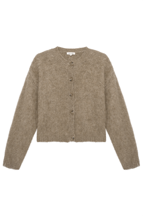 Club L'Avenir Cardigan in Warm Taupe