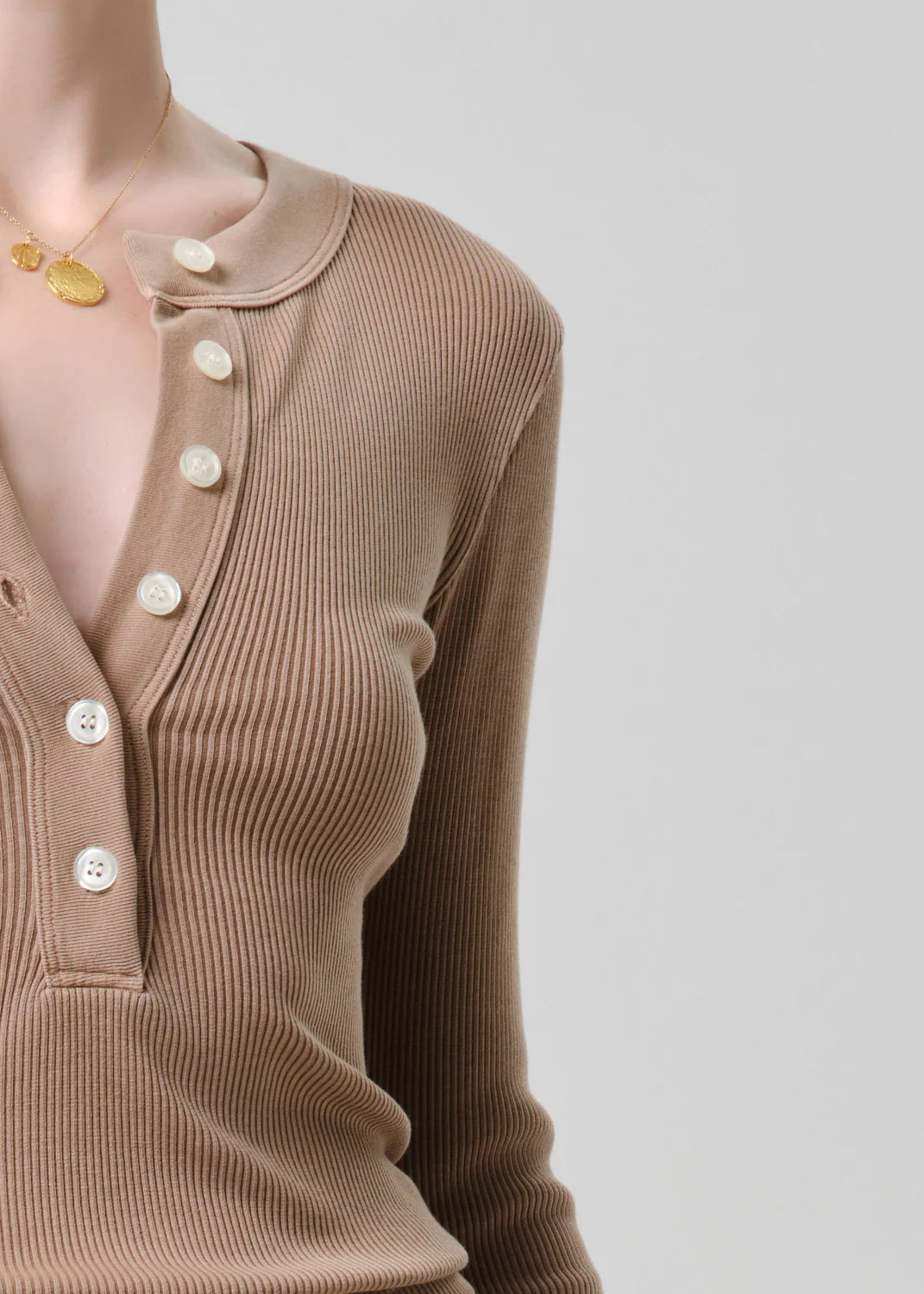 Citizens of Humanity Henley Shirt in Moth