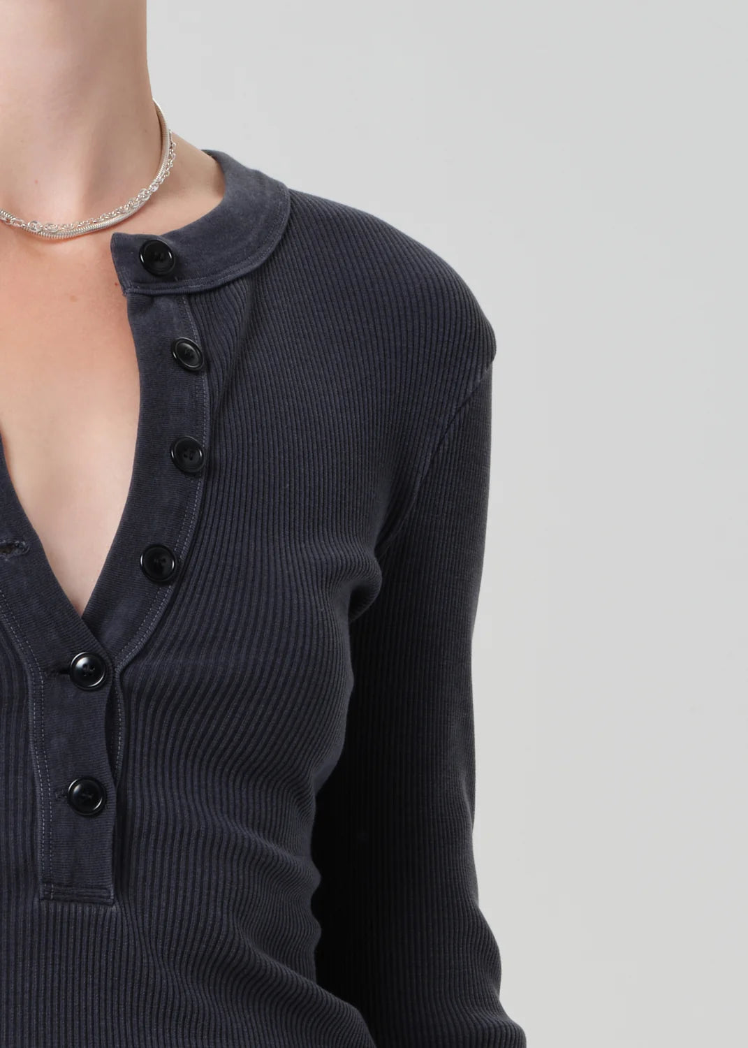 Citizens of Humanity Varra Shirt in Grau/Blau