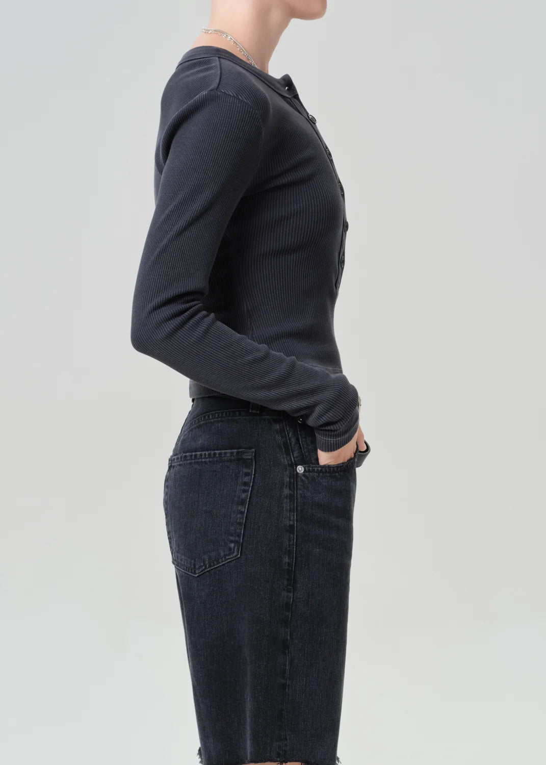 Citizens of Humanity Varra Shirt in Grau/Blau