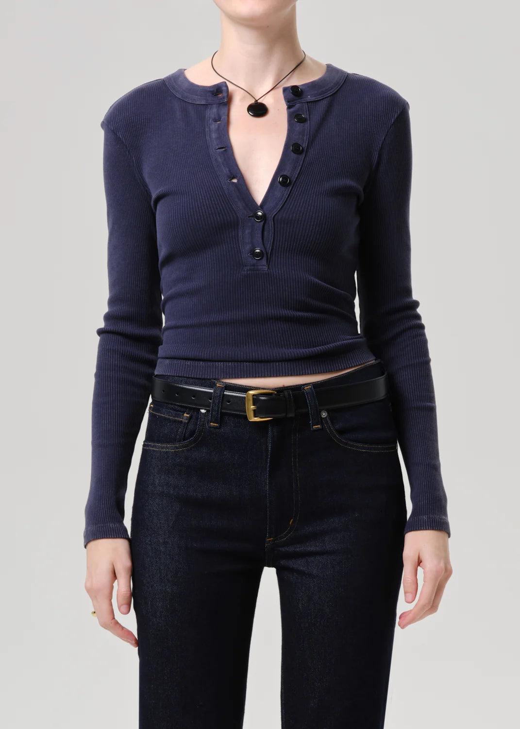 Citizens of Humanity Varra Shirt in Navy