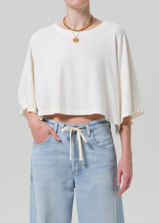 Citizens of Humanity Crop Cape Tee Pashmina