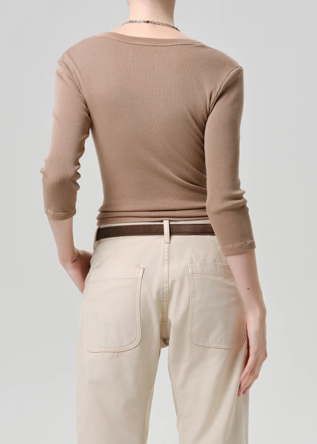 Citizens of Humanity Henley Shirt in Moth