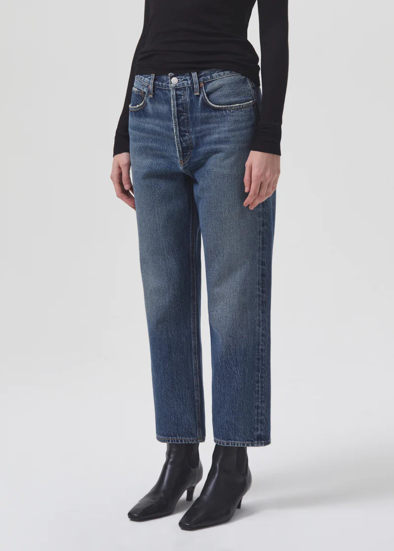 AGOLDE 90's Crop Mid Rise Loose Straight in Imagine