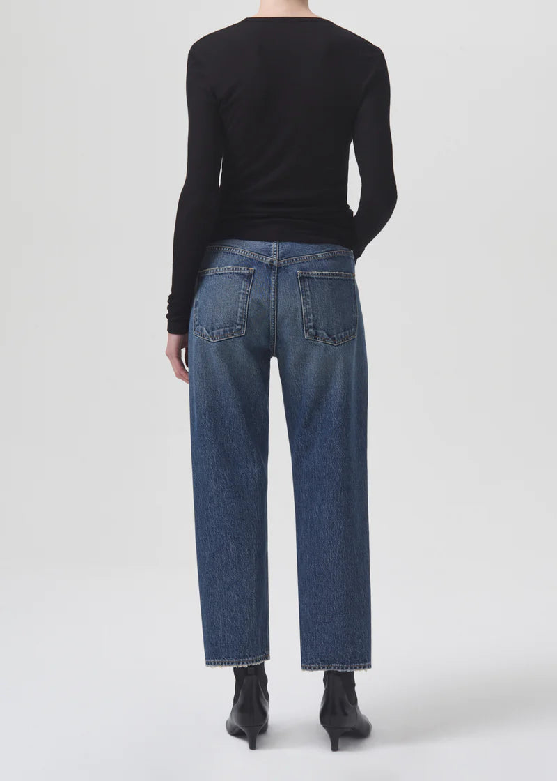 AGOLDE 90's Crop Mid Rise Loose Straight in Imagine