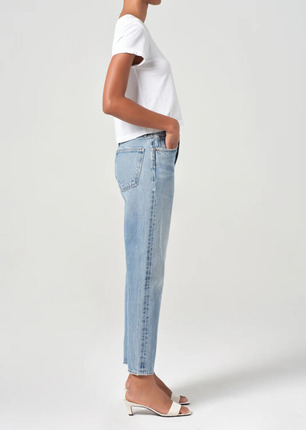 AGOLDE 90's Pinch Waist Crop in Stage