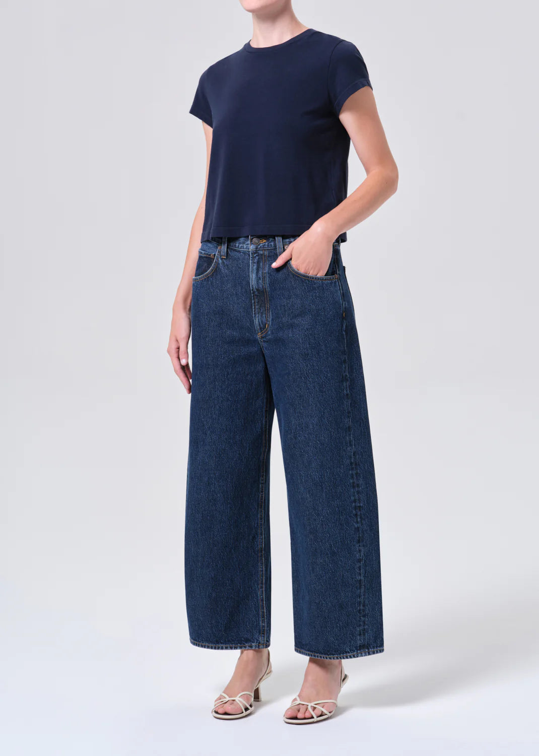 Agolde Adine Shirt in Marine