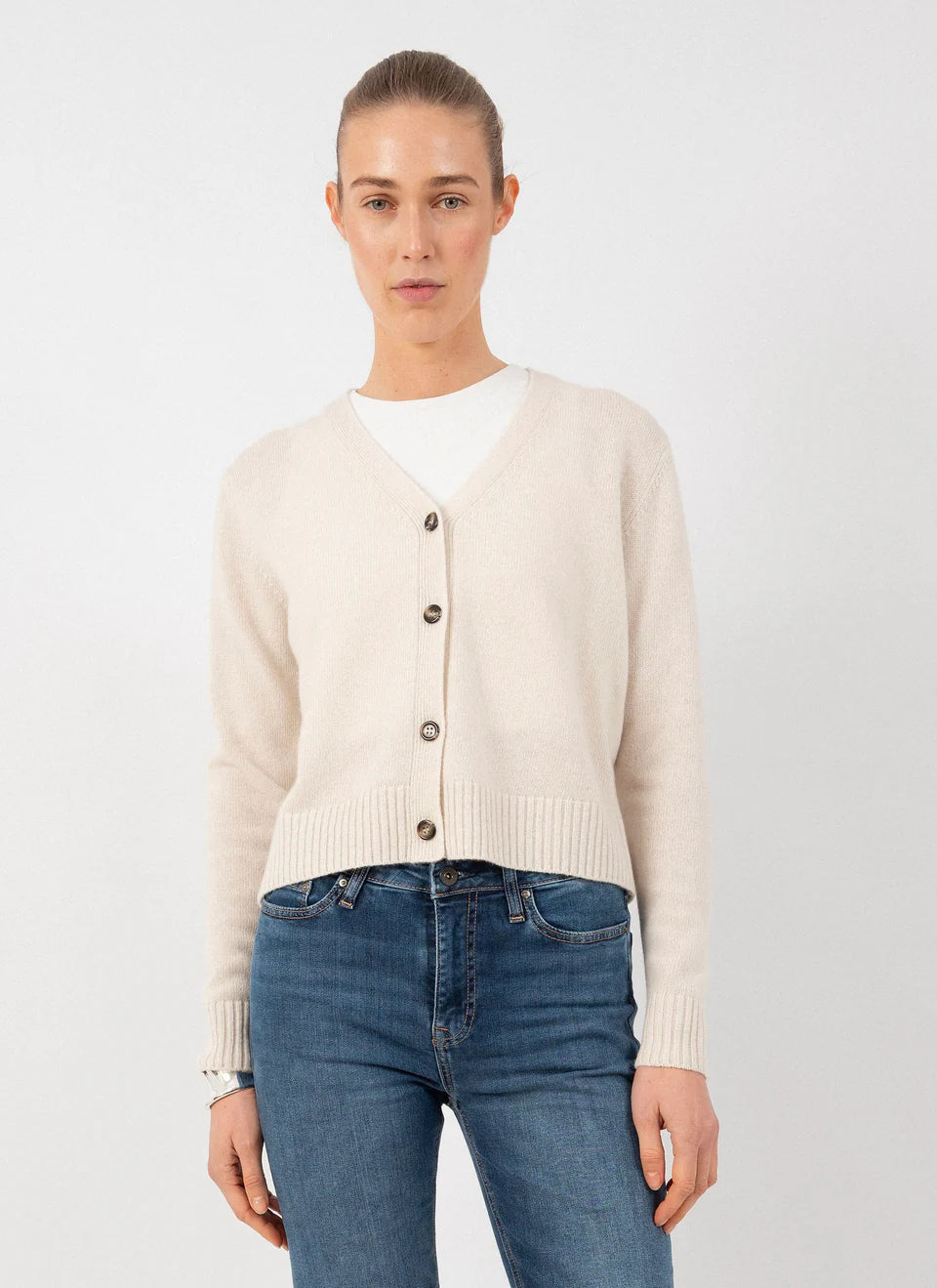 Anna v. Berg Steffi Cardigan in Vanille
