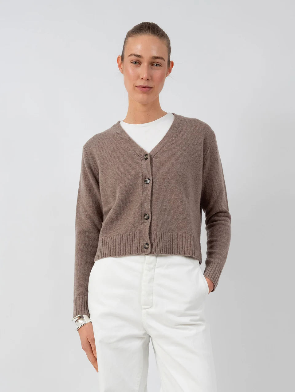 Anna v. Berg Steffi Cardigan in Taupe