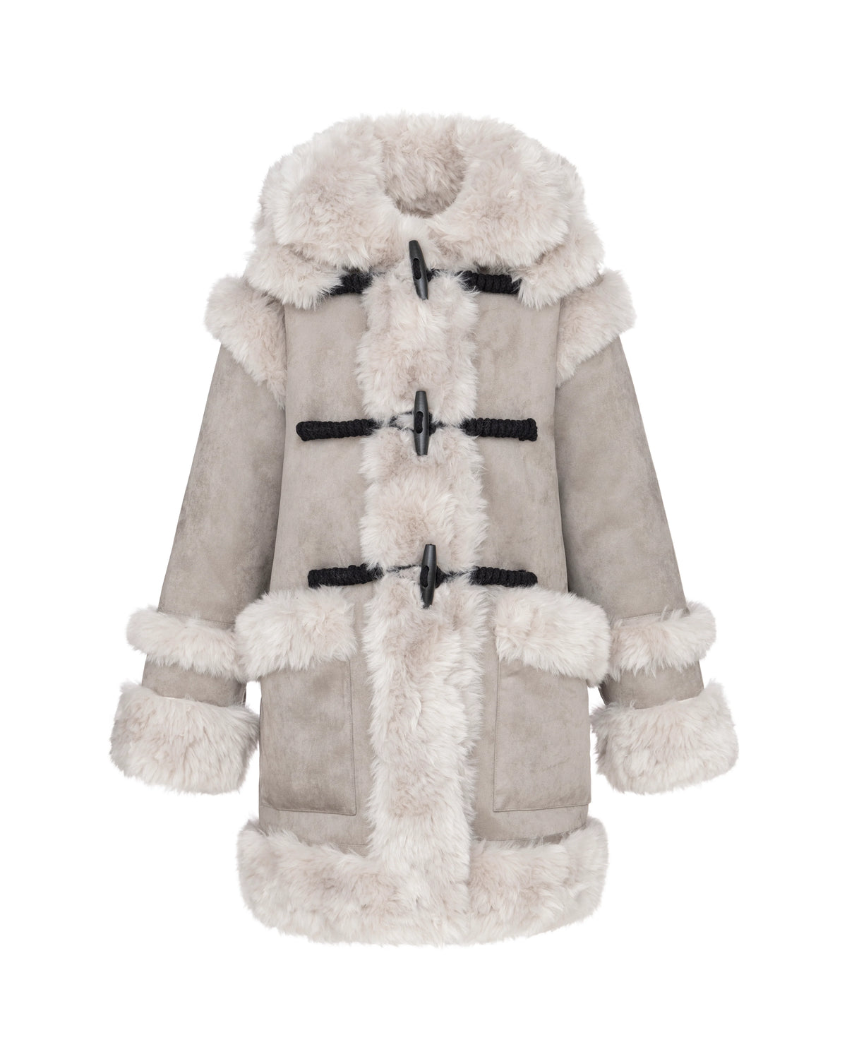 Urban Code Faux Fur Kurzmanteln in Frost