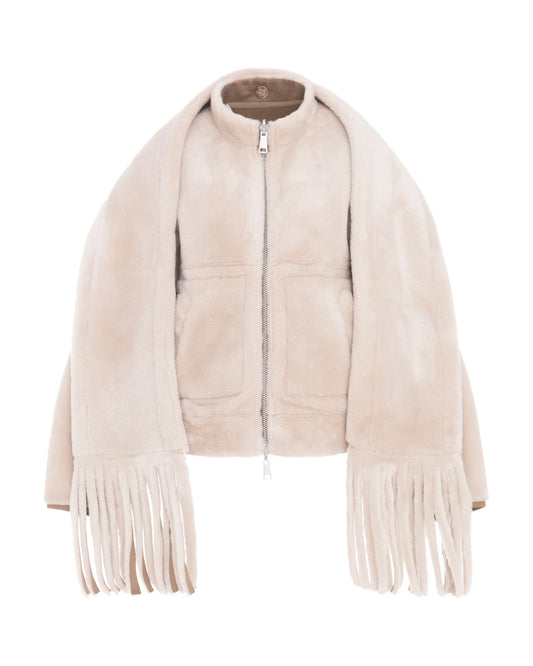 Urban Code Fake Fur Wendejacke in Sand