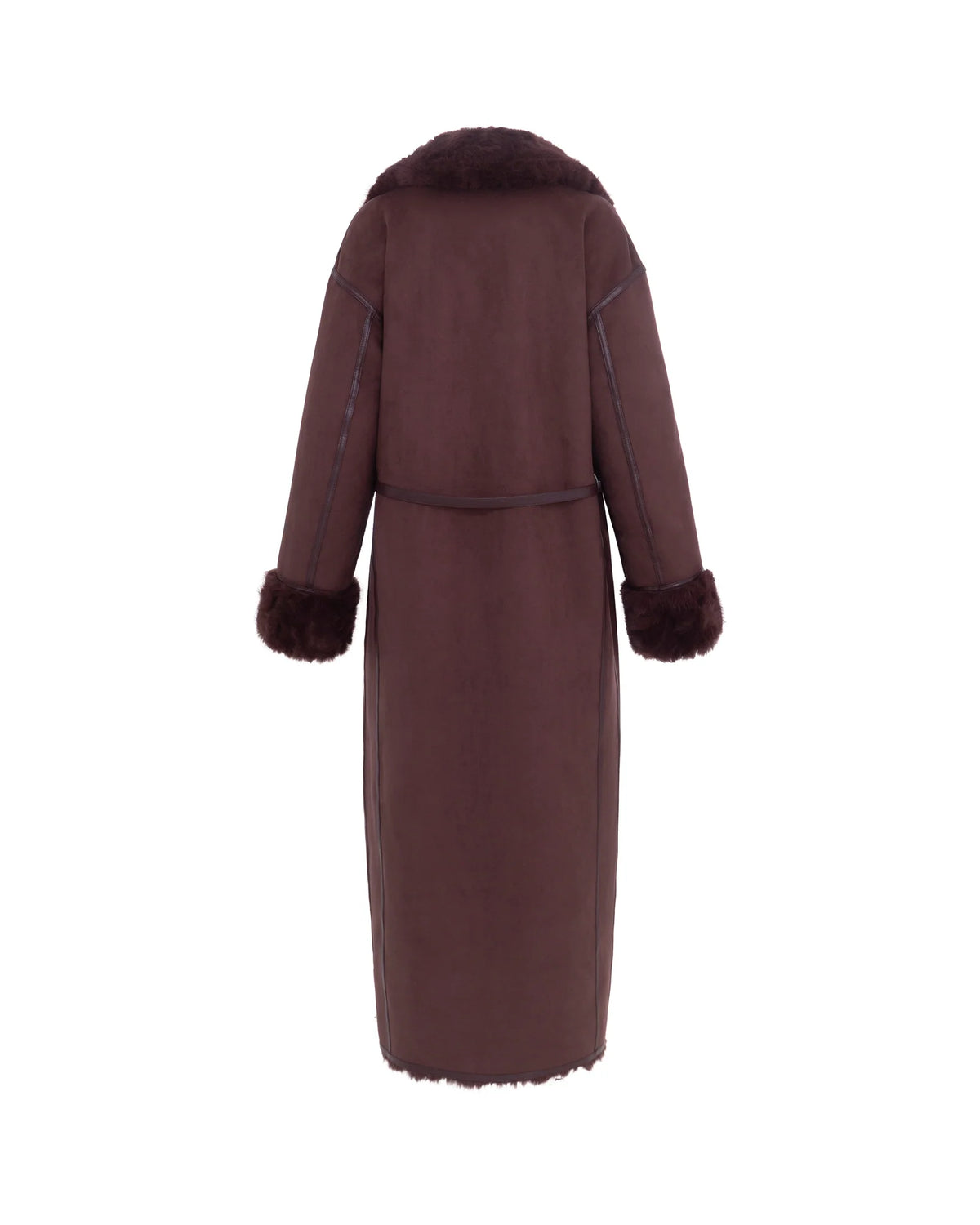 Urban Code Fake Fur Wendemantel Burgund
