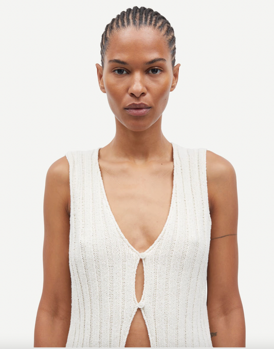 Samsoe Samsoe Salou Vest in Beige