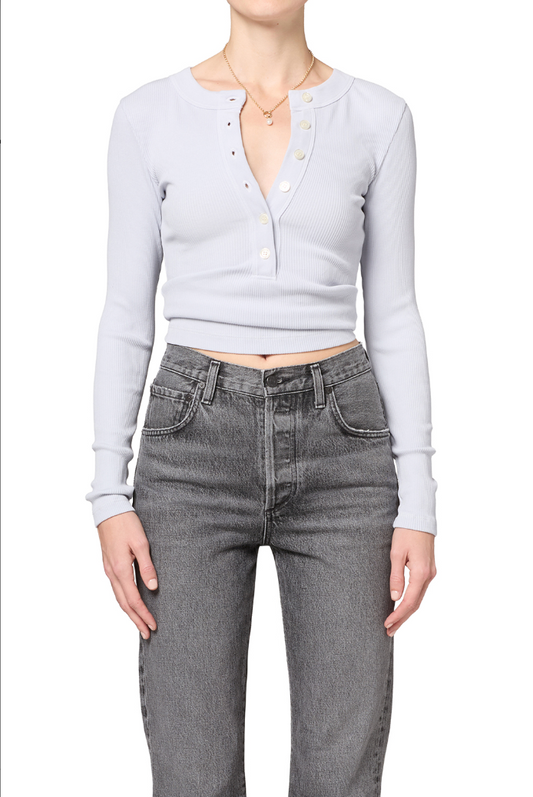 Citizens of Humanity Henley Shirt in Sky