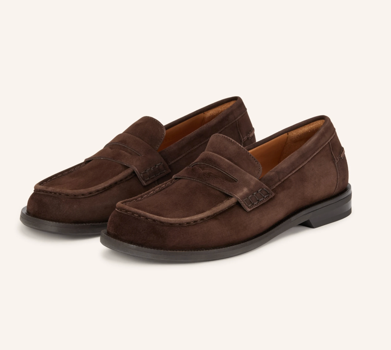 Billibi Loafer in Velourleder Schoko