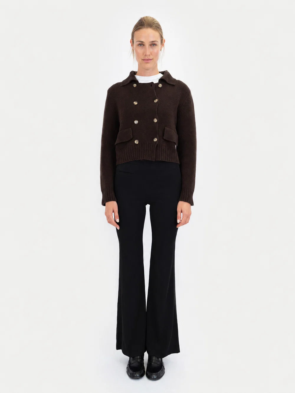 Anna v Berg Alva Cardigan in Espresso