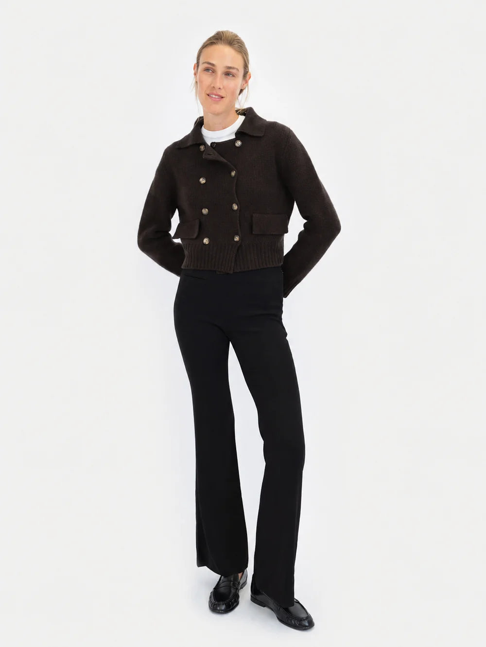 Anna v Berg Alva Cardigan in Espresso