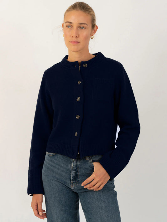 Anna v. Berg Lilly Cardigan in Navy