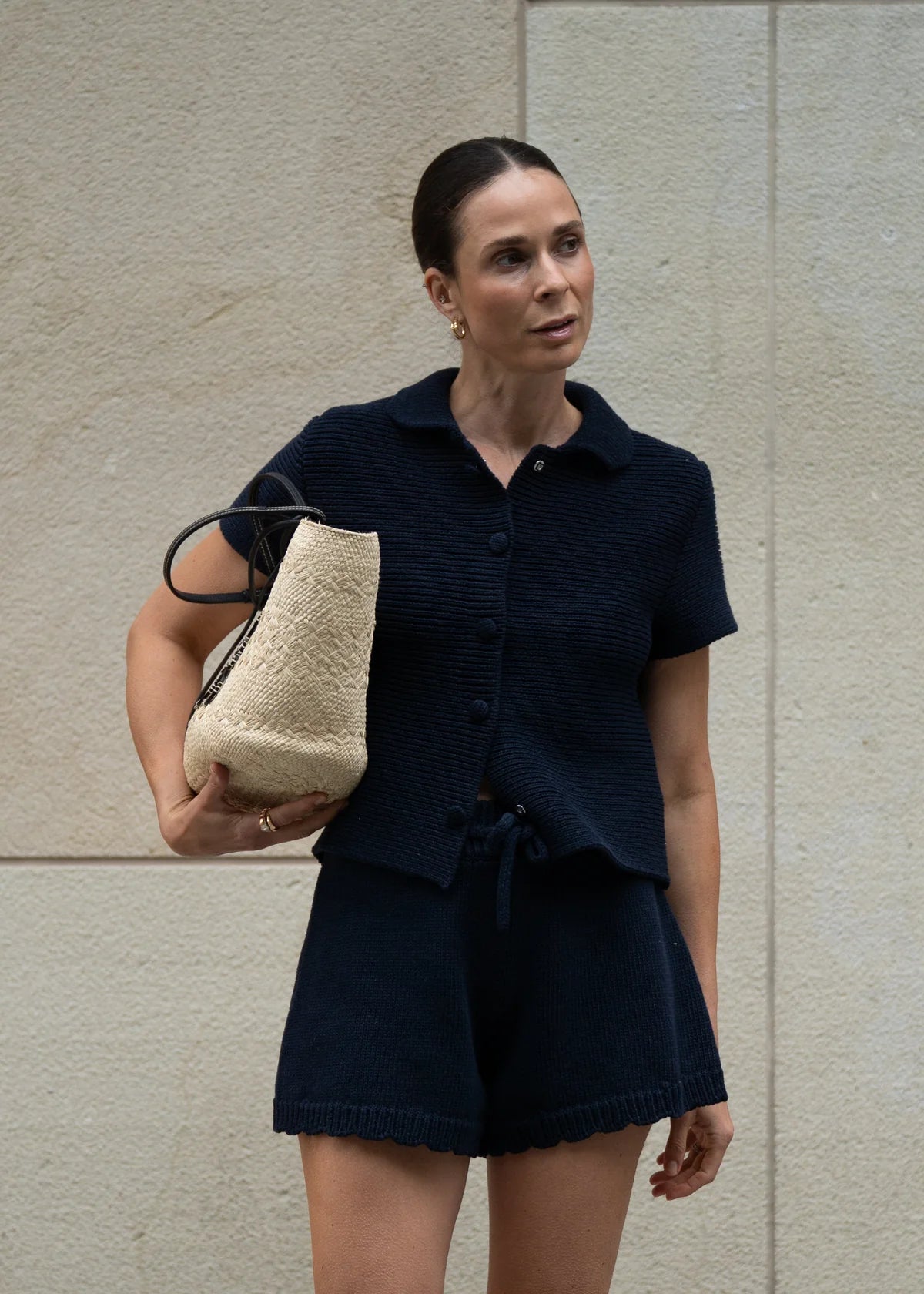Anna v Berg Hermine Jacket in Deep Blue