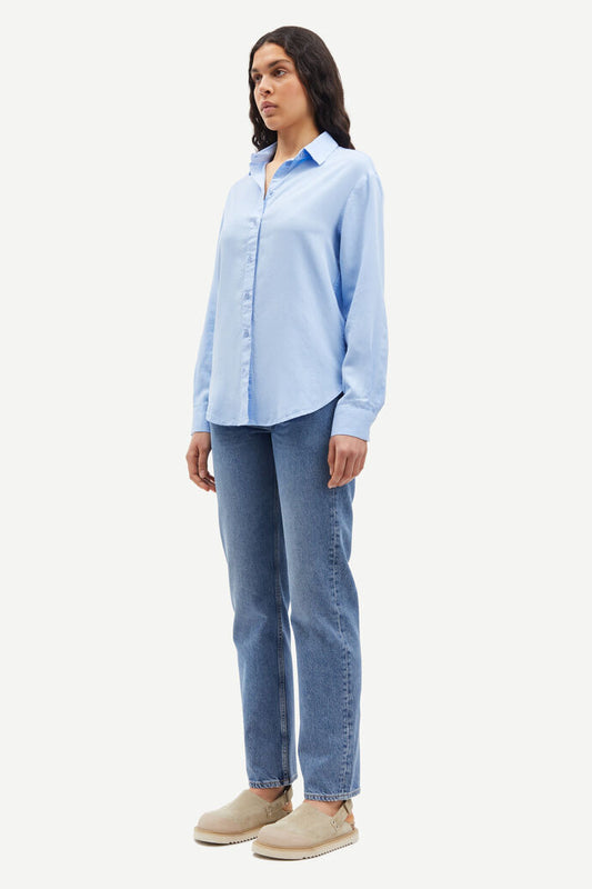 Samsoe Samsoe Madison Shirt in hellblau