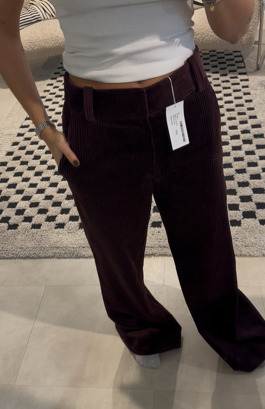 Susanne Bommer Cordhose in Burgund