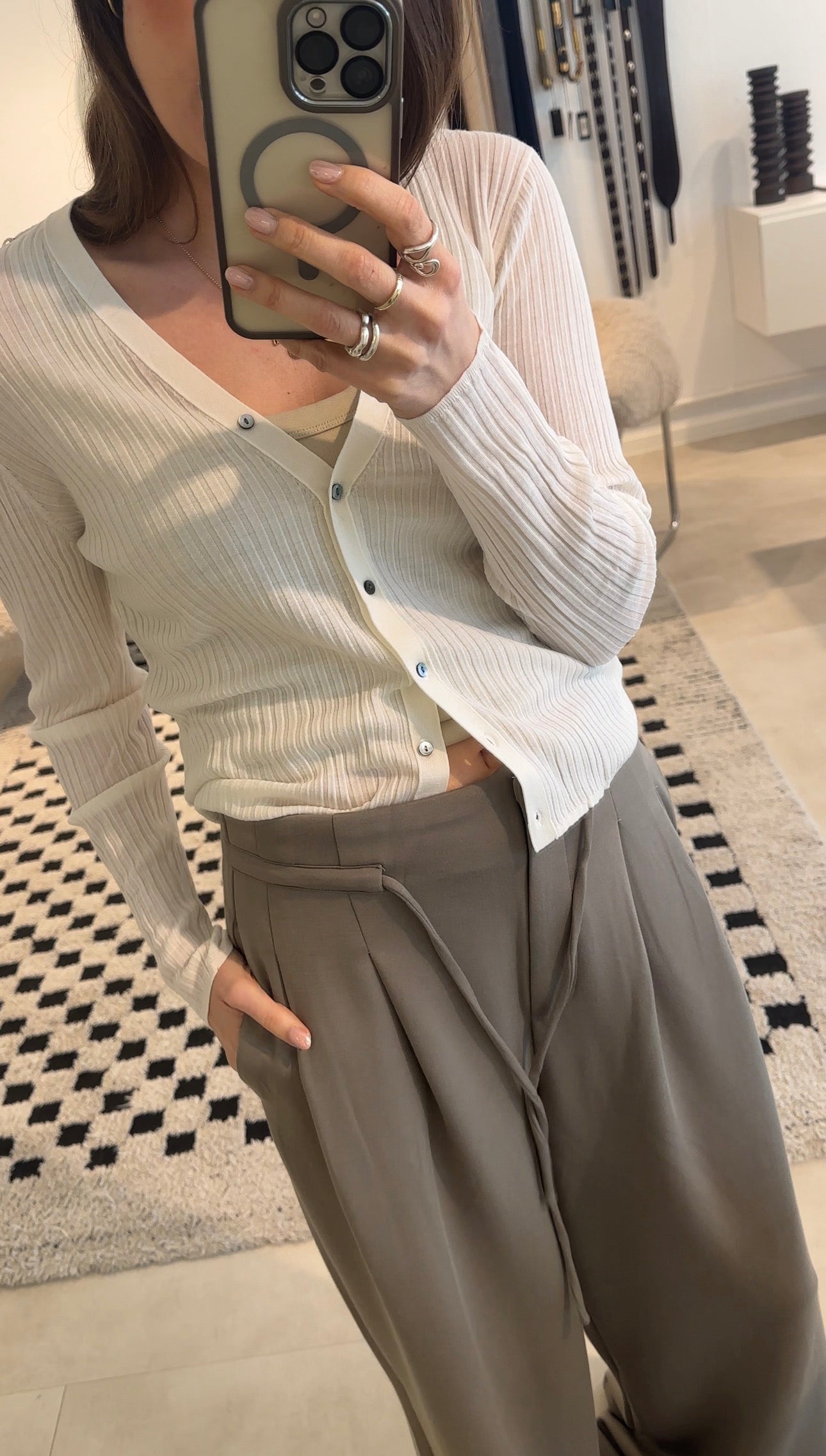 Maya Sommer Cardigan Ecru