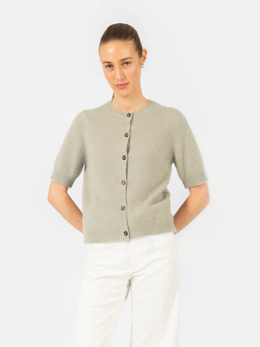 Anna v Berg Louise Cardigan in Thyme