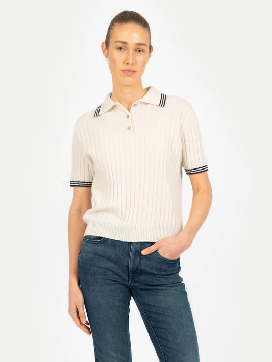 Anna v Berg Lea Polo Vanilla Stripes