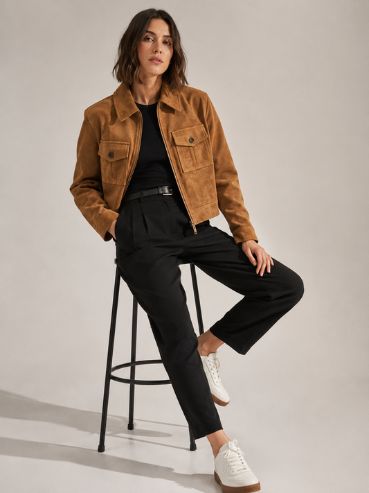 Arma Lederjacke Narsa in Cognac