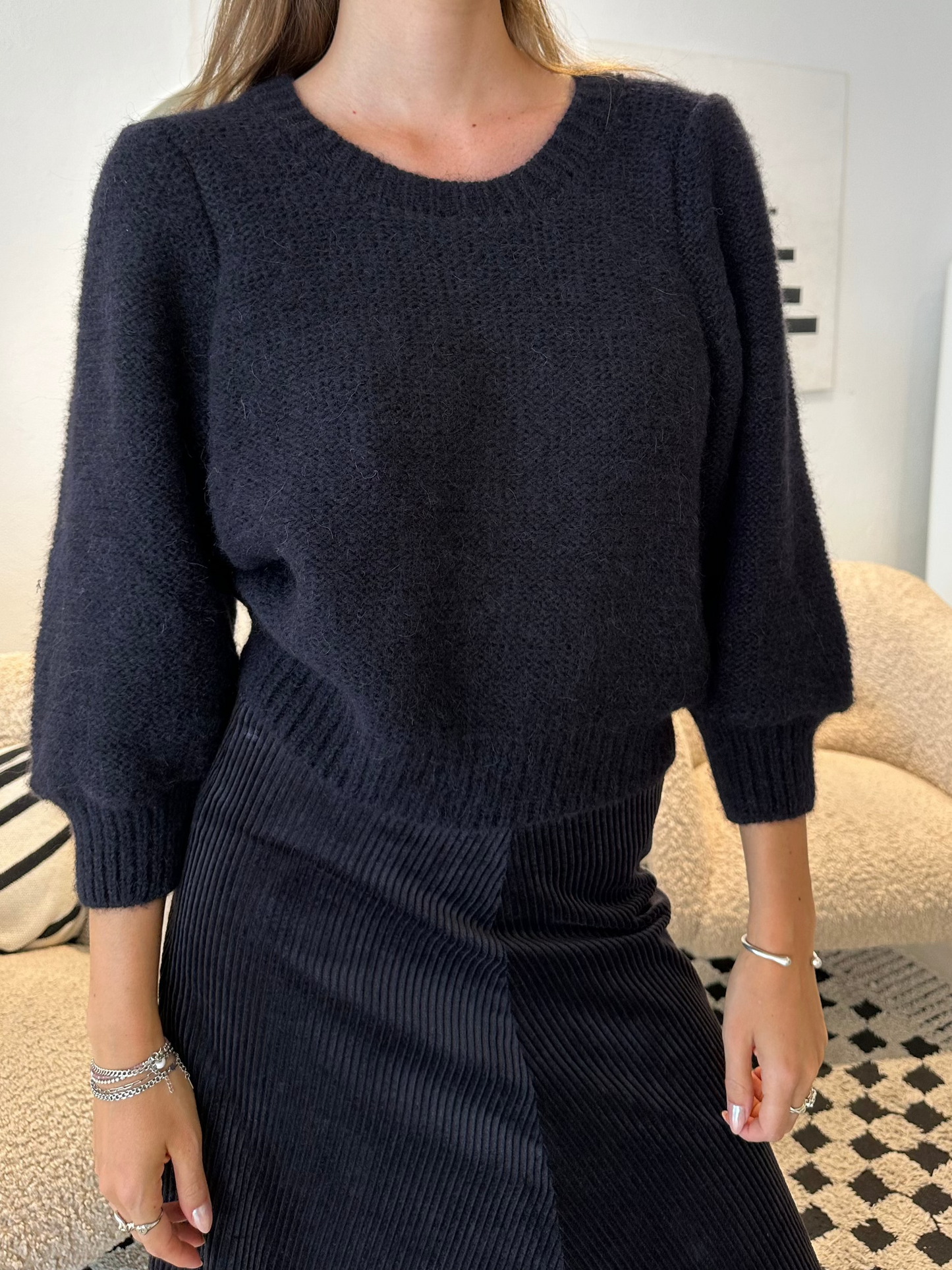 Susanne Bommer Pullover 7/8 Arm Blue Moon
