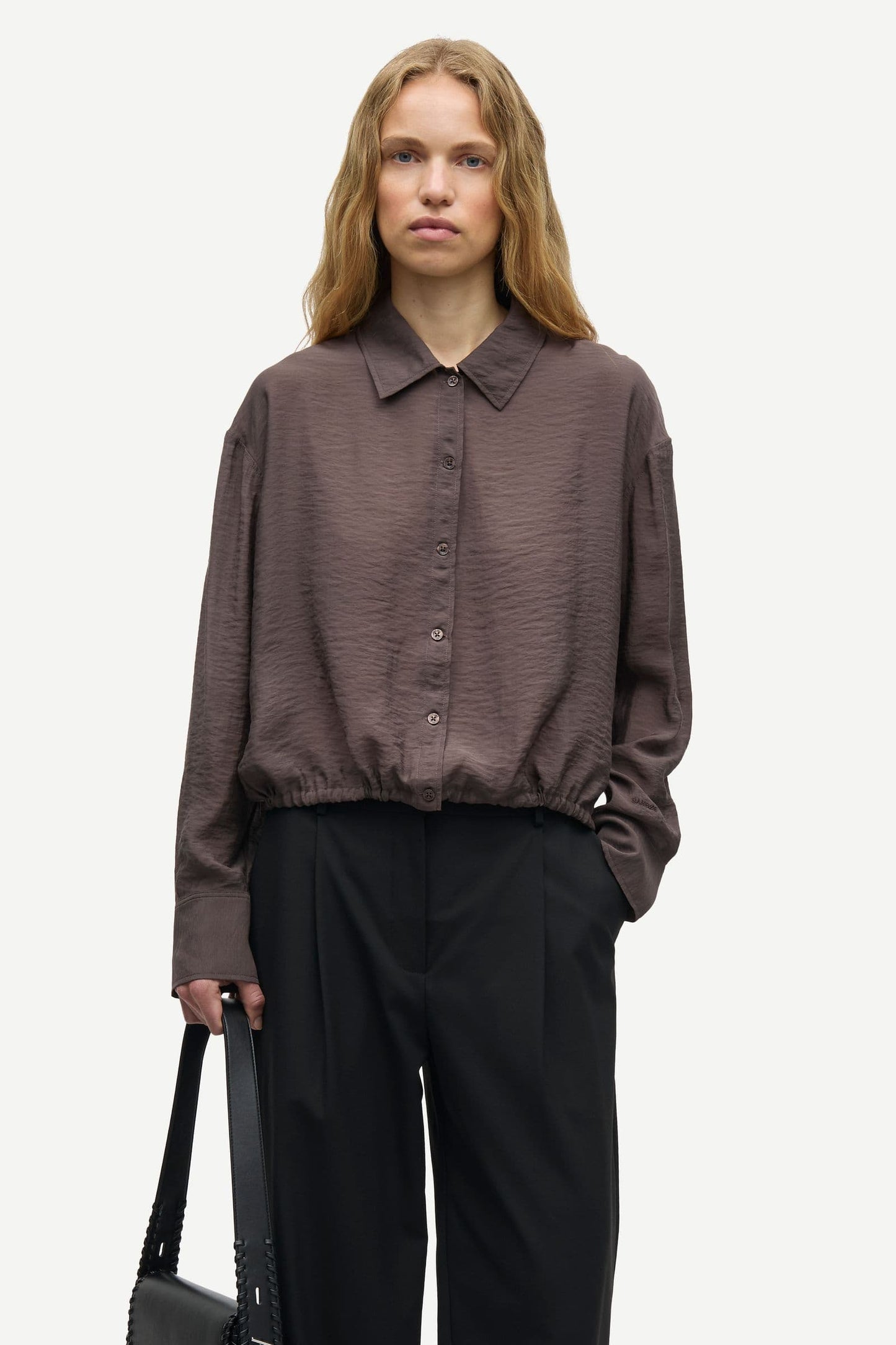 Samsoe Samsoe Sakelly Bluse Schoko