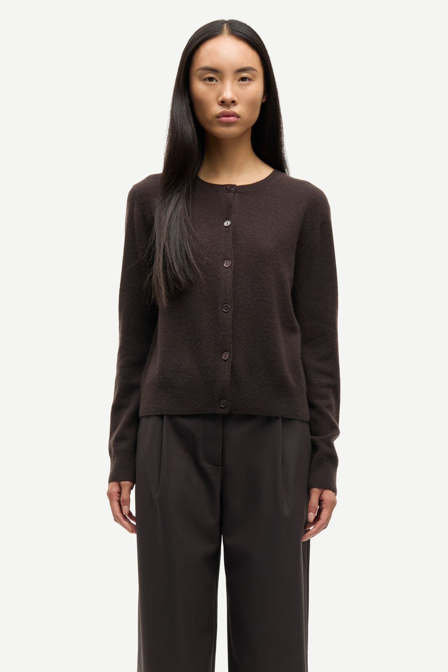 Samsoe Samsoe Saboston Cardigan in Schoko