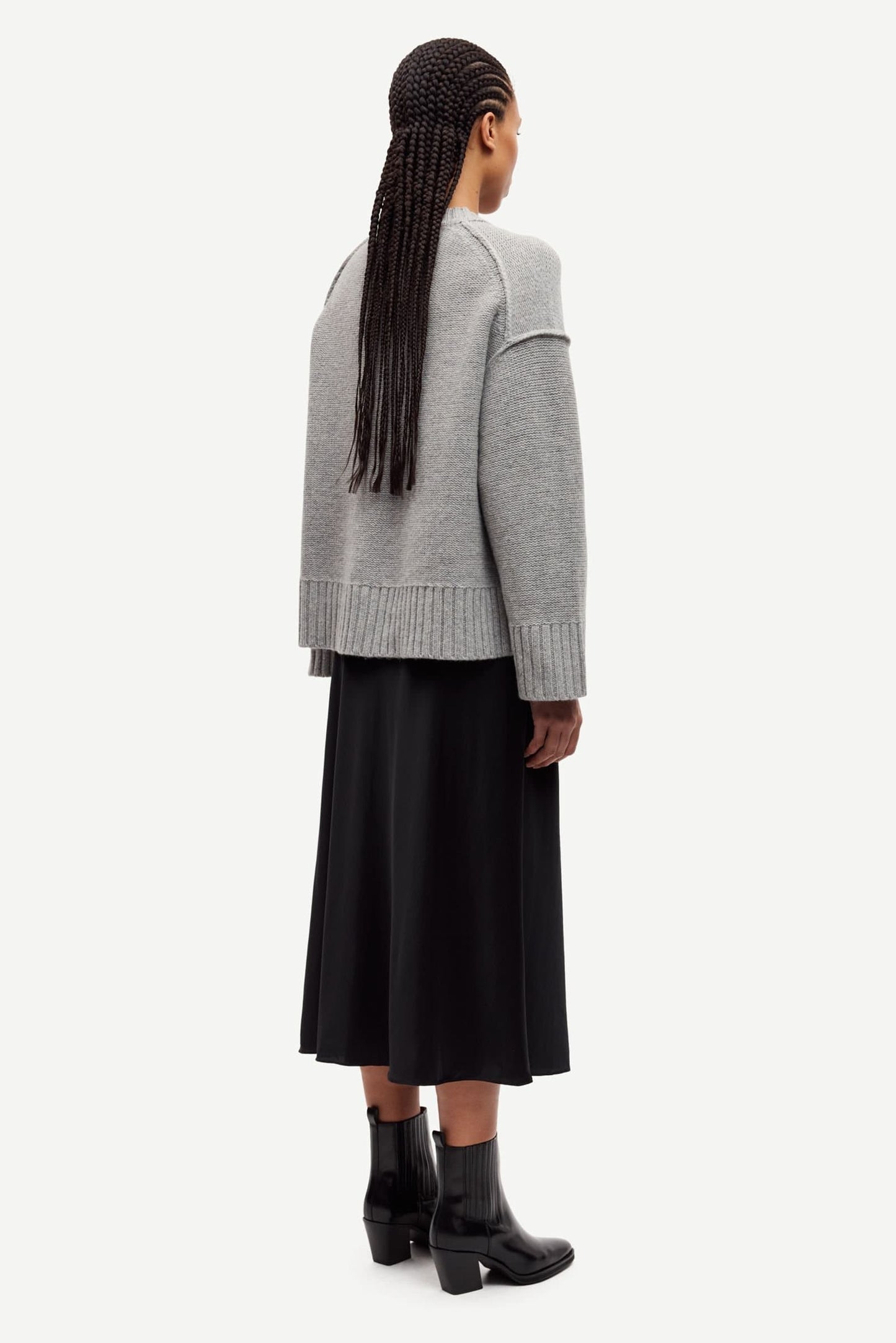 Samsoe Samsoe Sakeiku Sweater in Grau