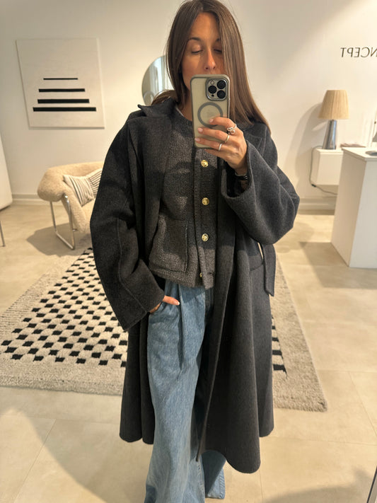 Zoe Mantel in Grau