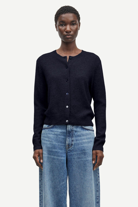 Samsoe Samsoe Saboston Cardigan in Rauchblau