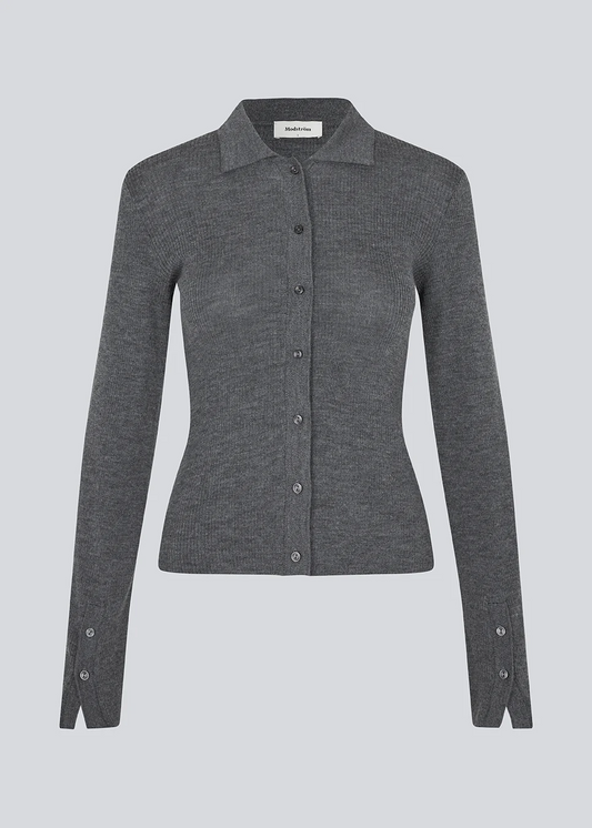 Modström Hiroki Cardigan in Anthrazit