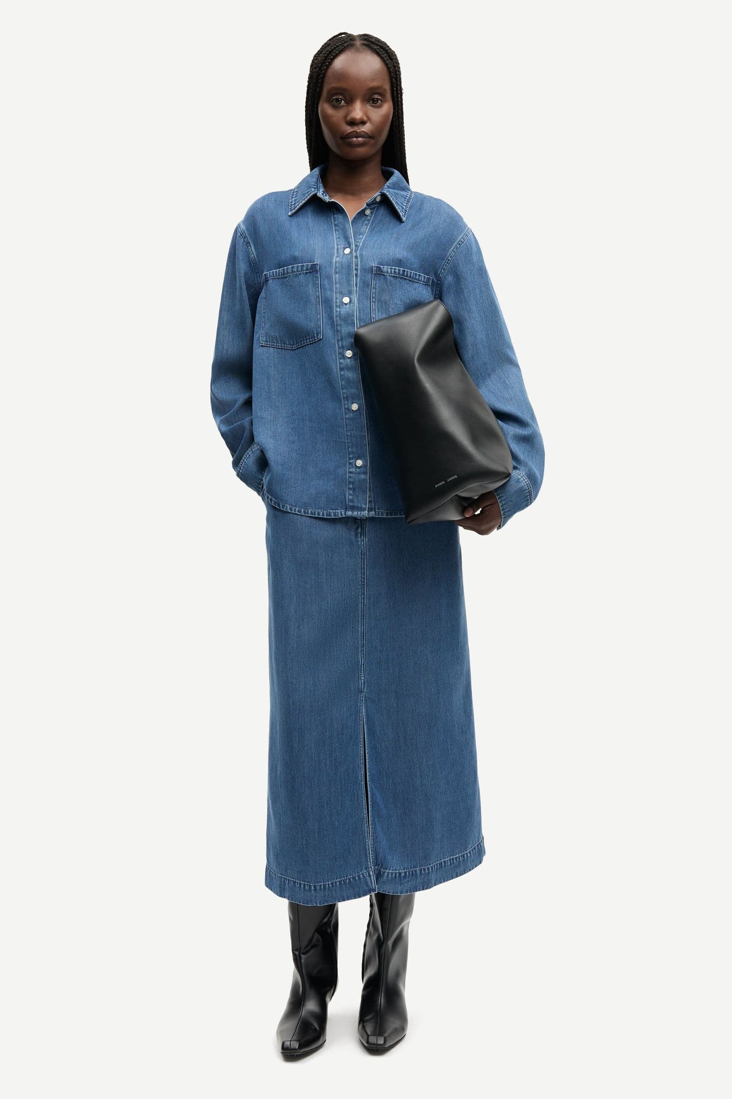 Samsoe Samsoe Sabexy Jeansbluse Blue