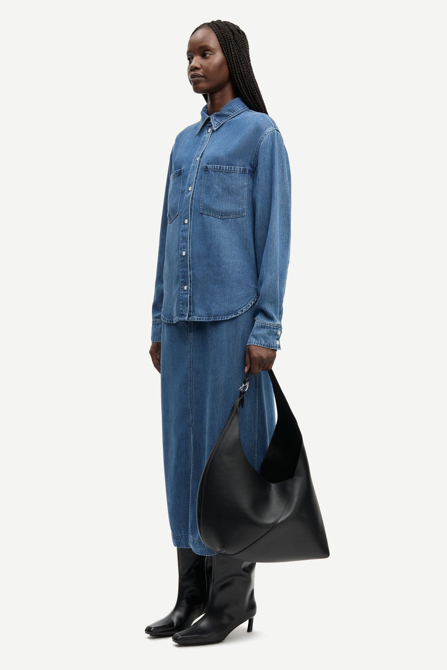 Samsoe Samsoe Sabexy Jeansbluse Blue