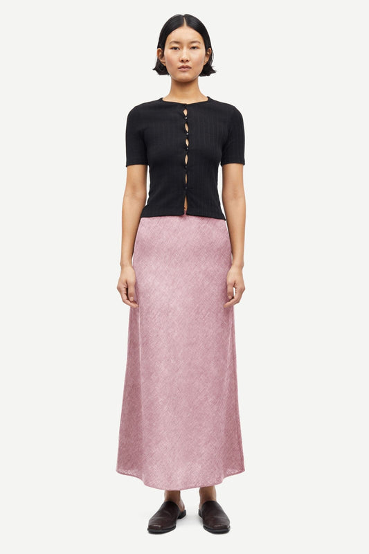 Samsoe Samsoe Saagneta Leinenrock In Magnolie