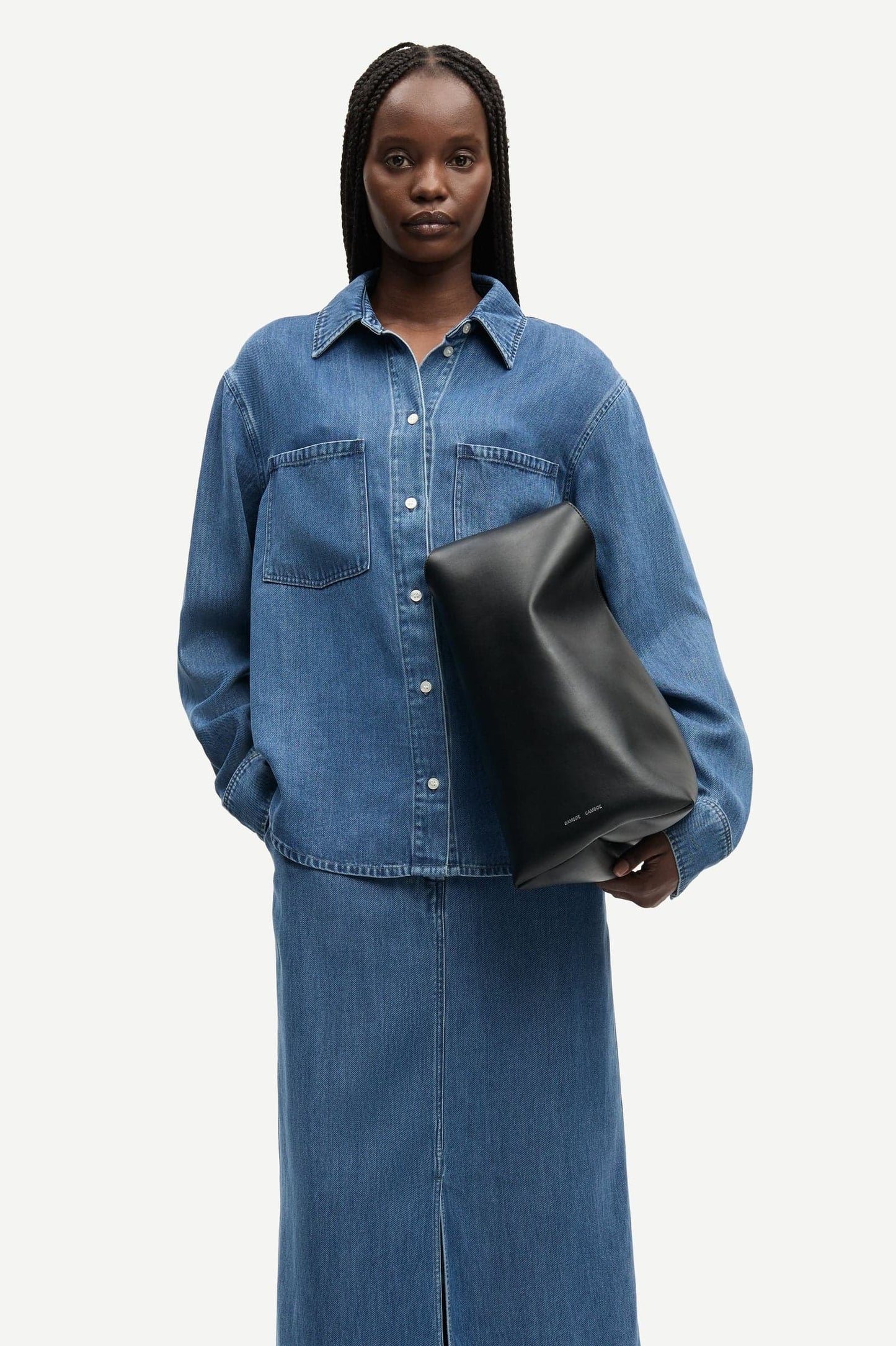 Samsoe Samsoe Sabexy Jeansbluse Blue