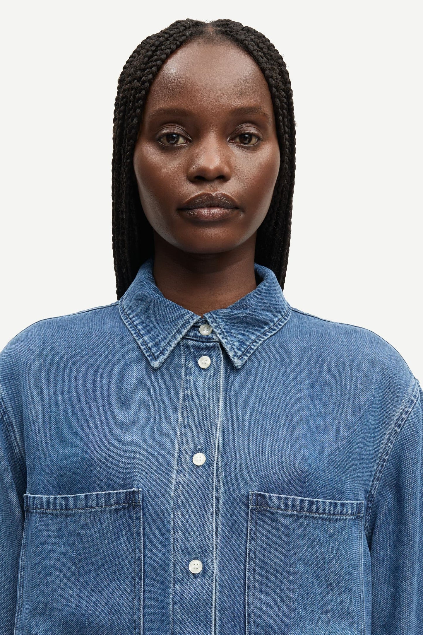 Samsoe Samsoe Sabexy Jeansbluse Blue