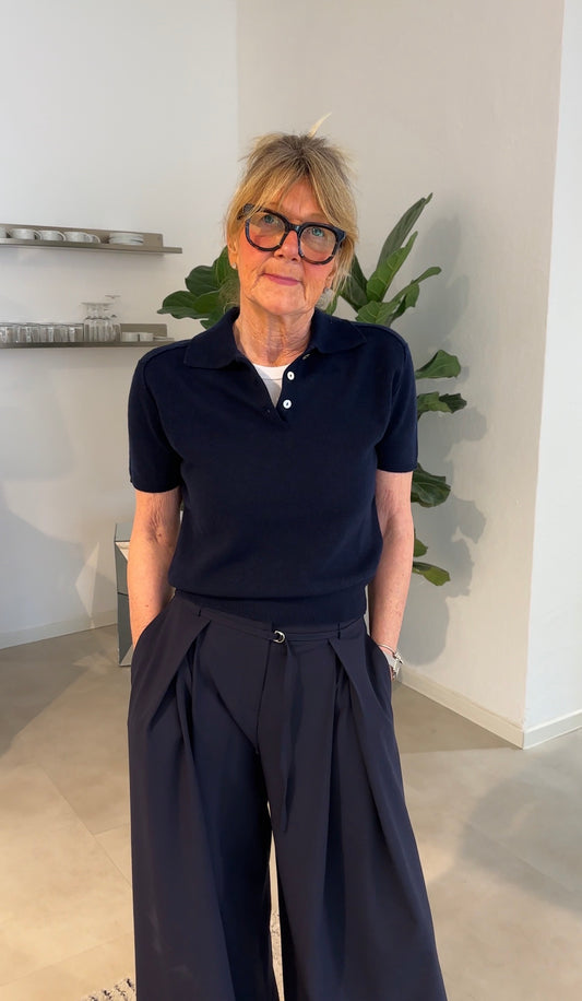 Anna v Berg Liv Polo Deep Blue