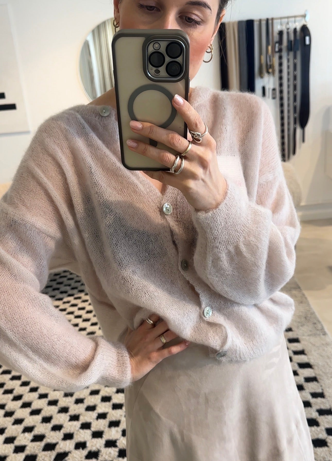 Lotta Cardigan in Greige