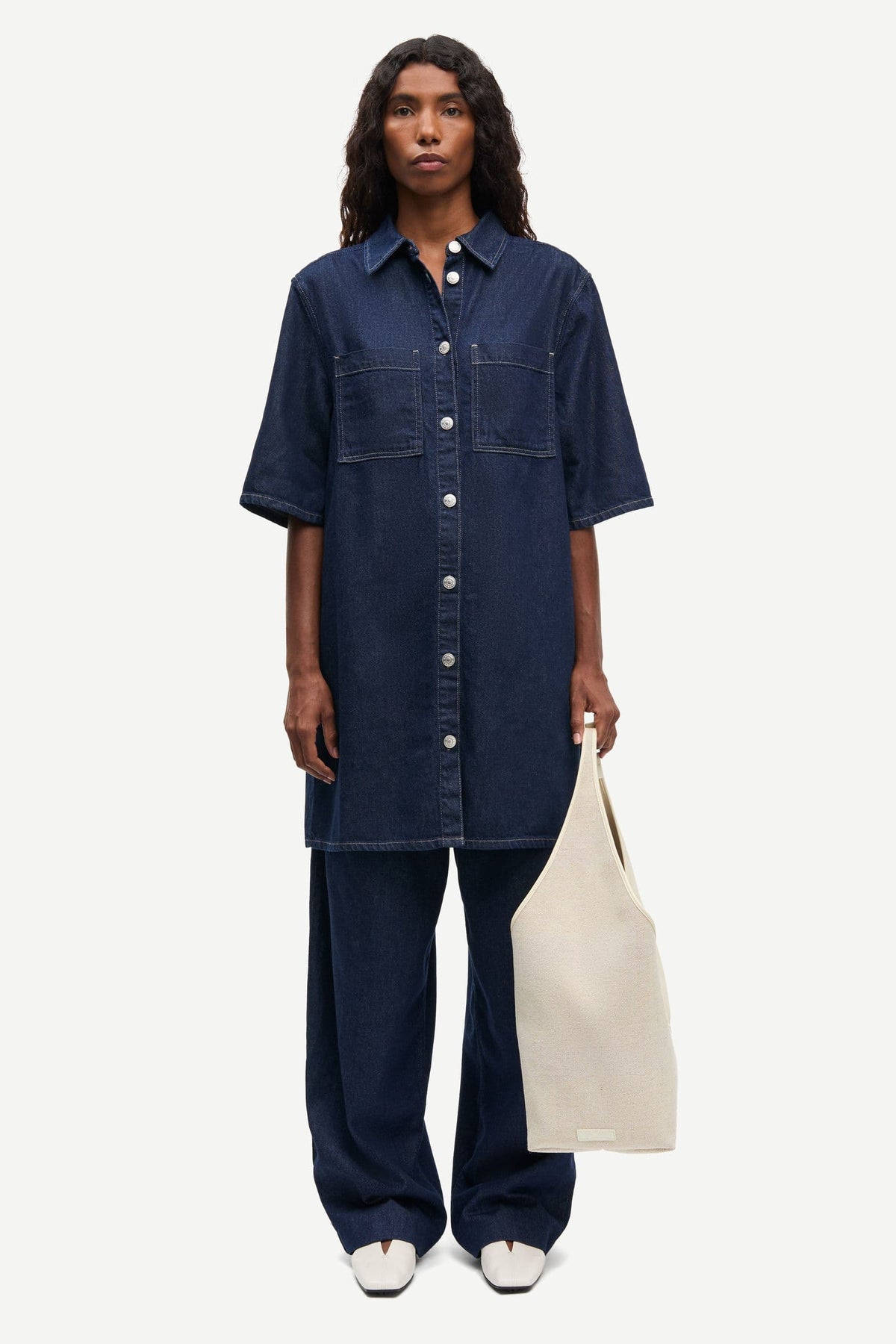 Samsoe Samsoe Satilly Jeanskleid
