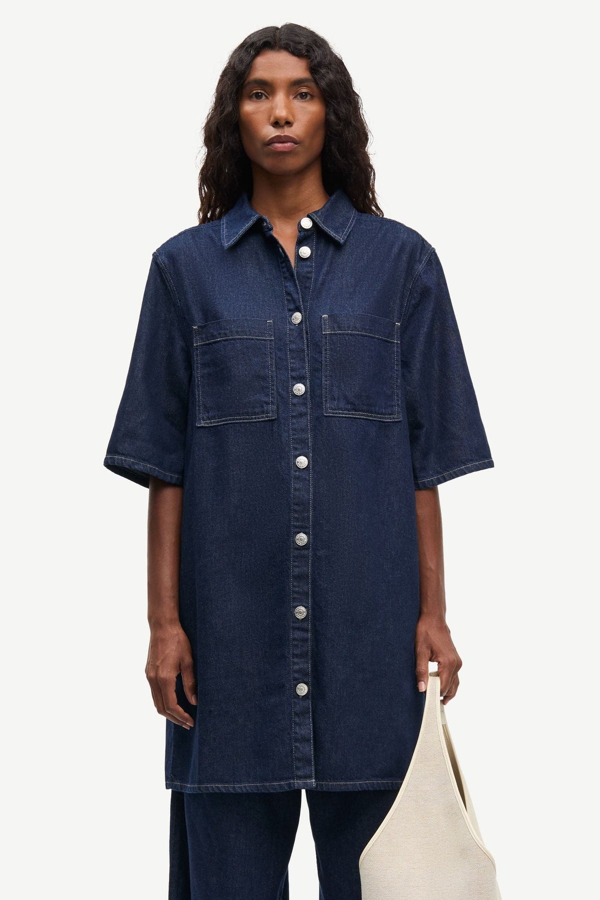 Samsoe Samsoe Satilly Jeanskleid