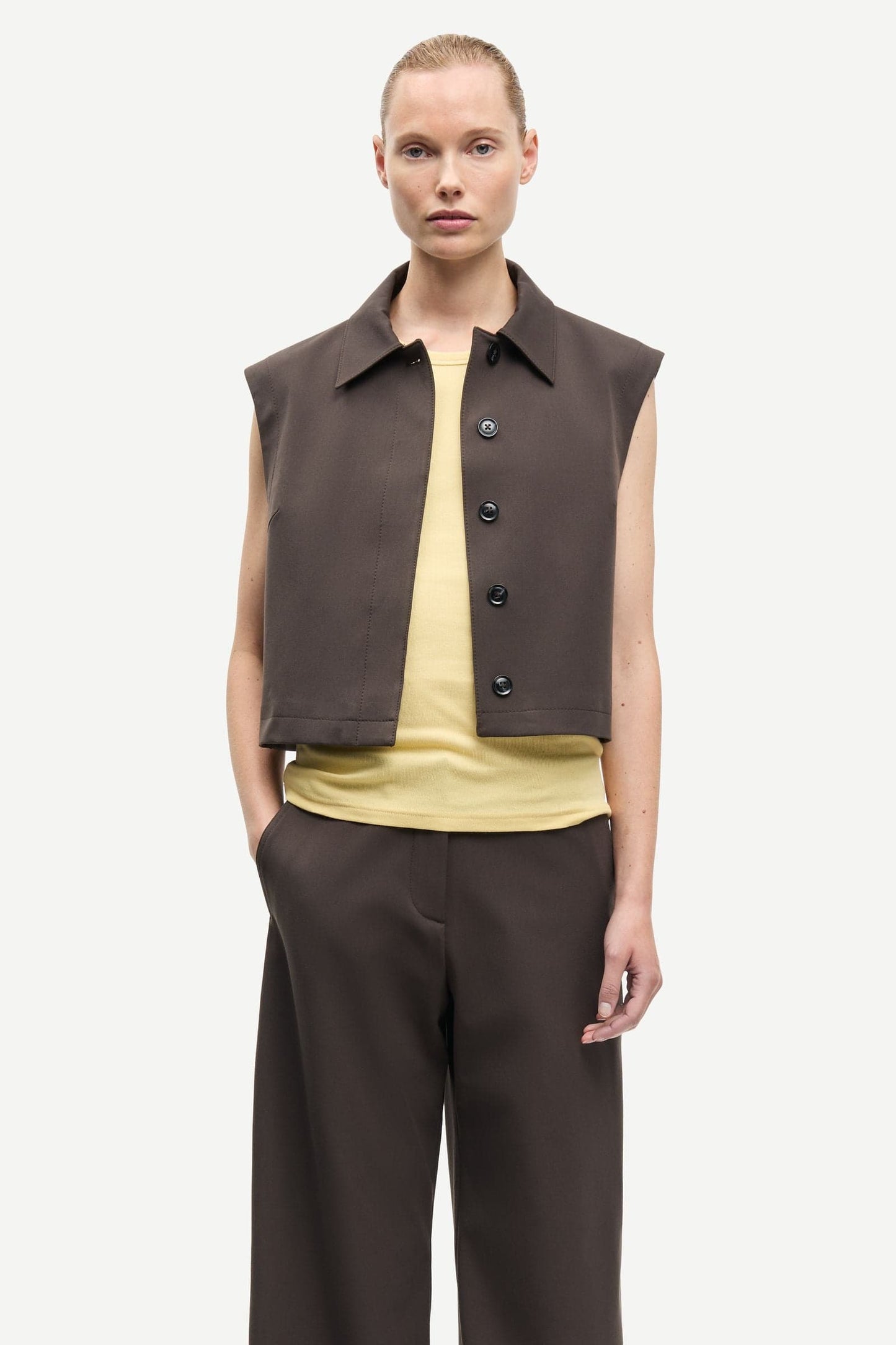 Samsoe Samsoe Saheaven Vest Braun