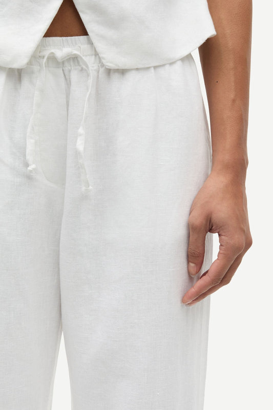 Samsoe Samsoe Sahoys Leinenhose in White